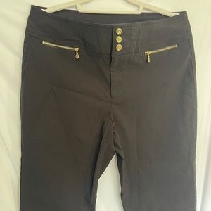 Black Anne Klein button up pants